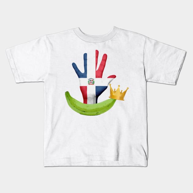 Dominican King Kids T-Shirt by bypicotico